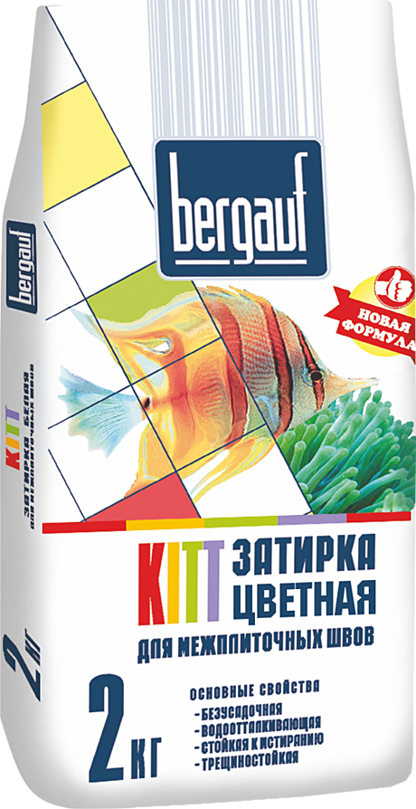 Bergauf Кitt затирка для швов белая 2кг